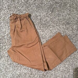 Rylee + Cru Tan High-Waisted Pants